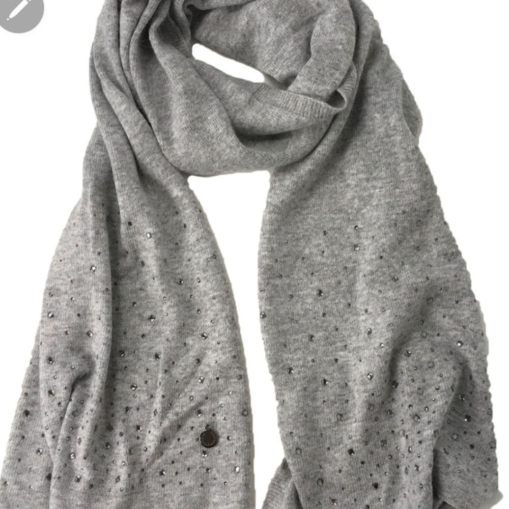 Alessia Massimo Crystal Embellished scarf